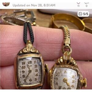 Vintage Gold Women's Watch Pendant